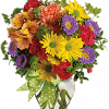 Colorful bouquet of gerbera daisies